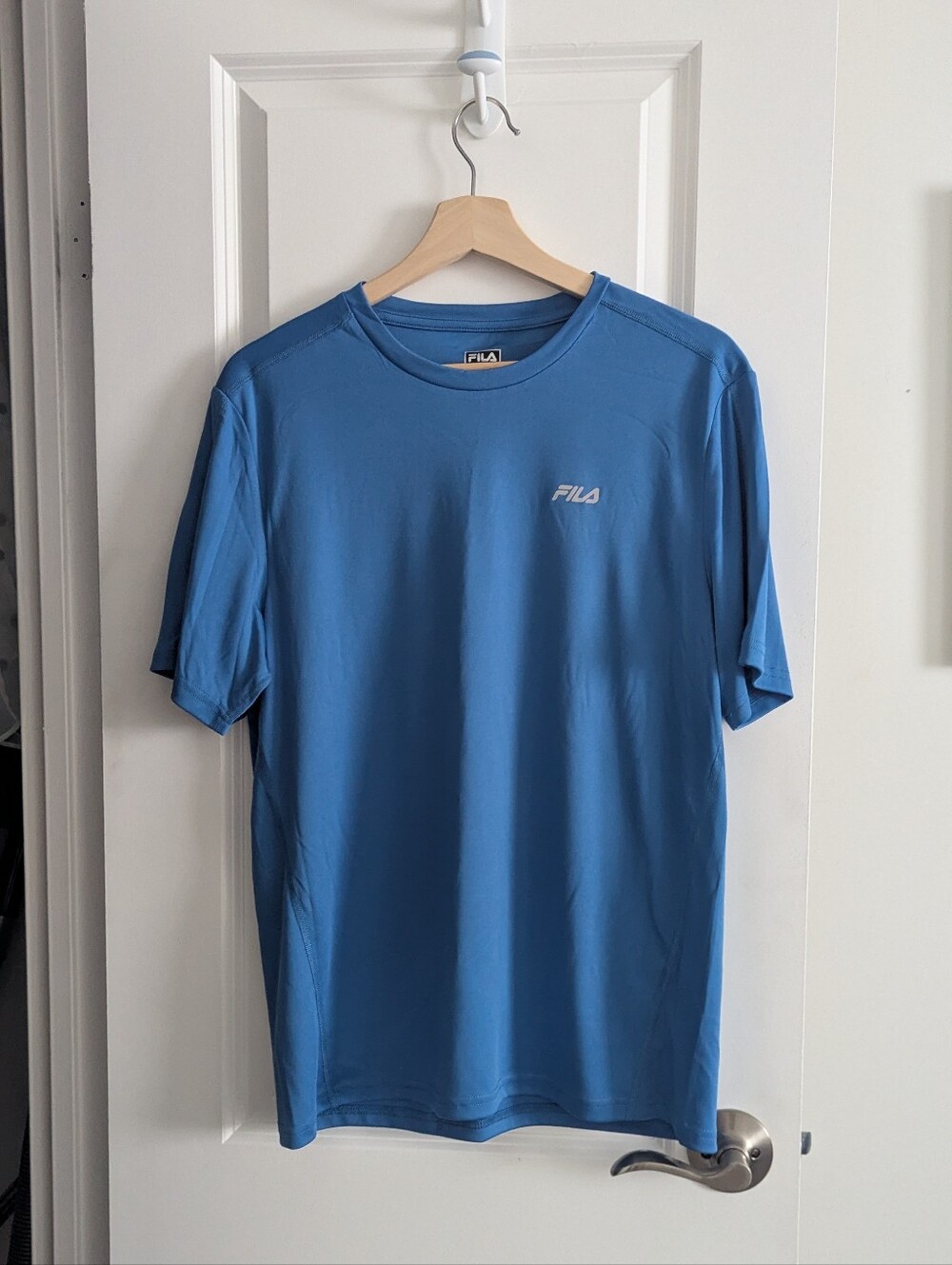 Fila Men’s Light Blue Athletic Short-Sleeve Crew Tee Size S